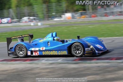 2008-04-26 Monza 0336 Le Mans Series - Kerr-Jouanny - Creation CA07 Aim